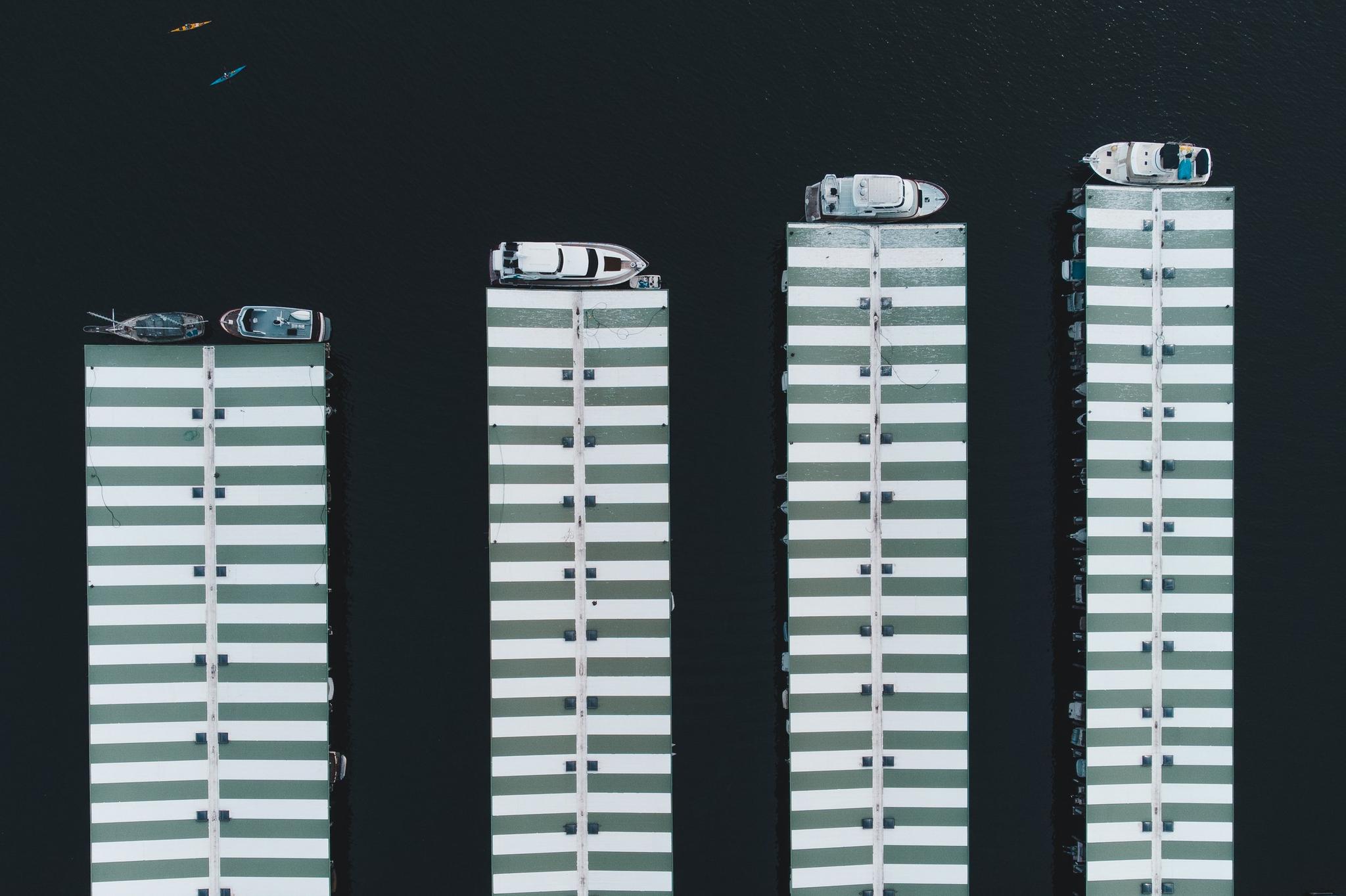 Dock with Multiple Boats