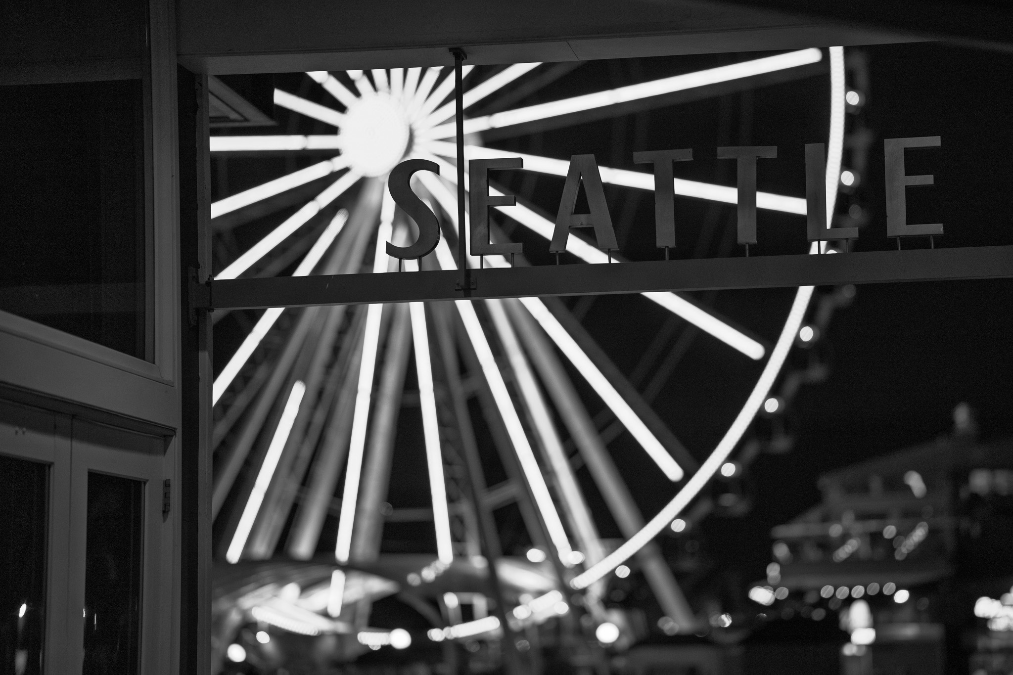 Seattle Nights: Ferris Wheel Glow