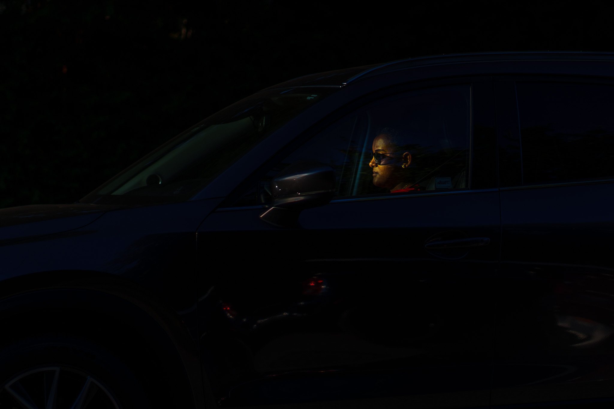 Shadows on a Dark Car