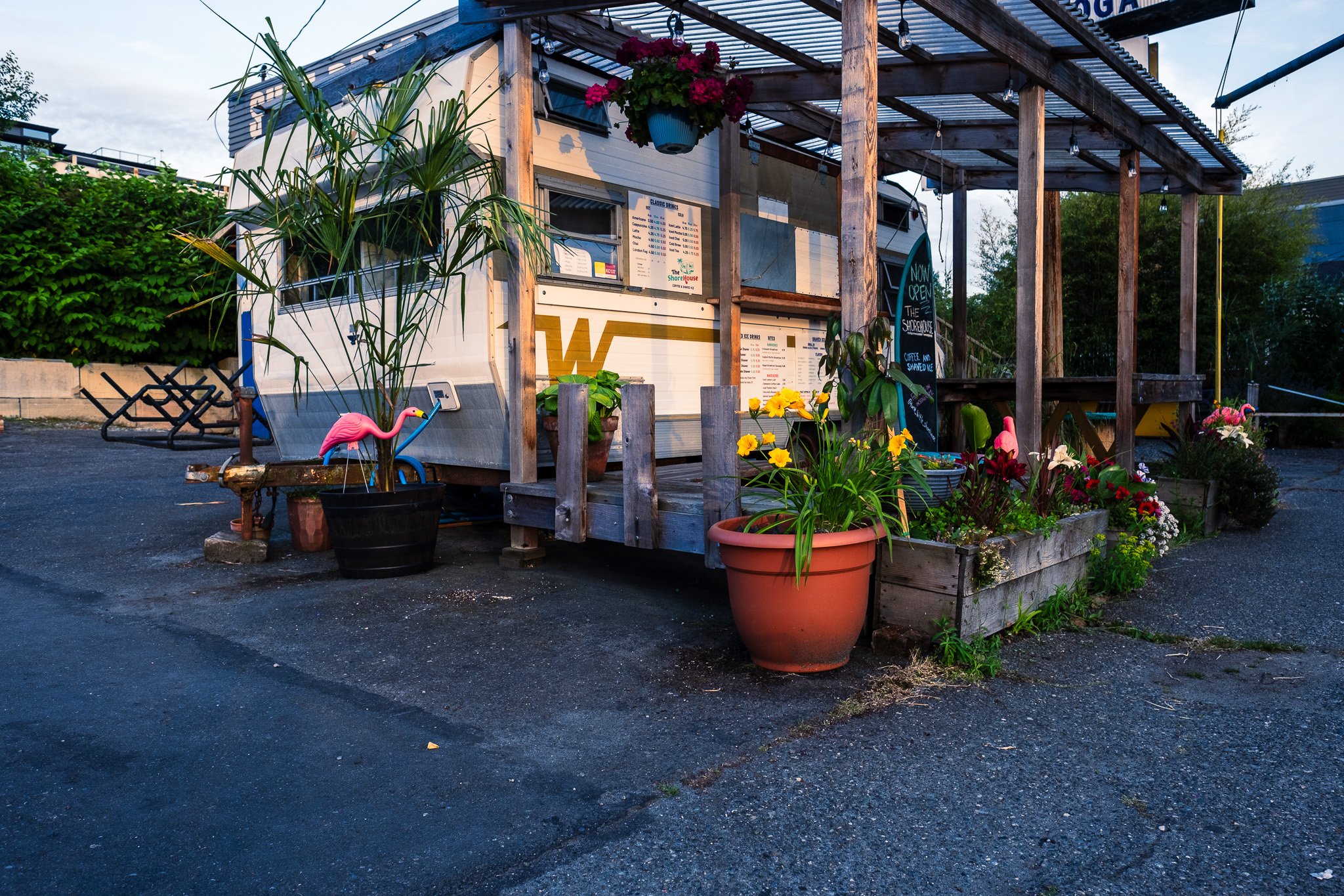 Trailer on a Gray Roadside
