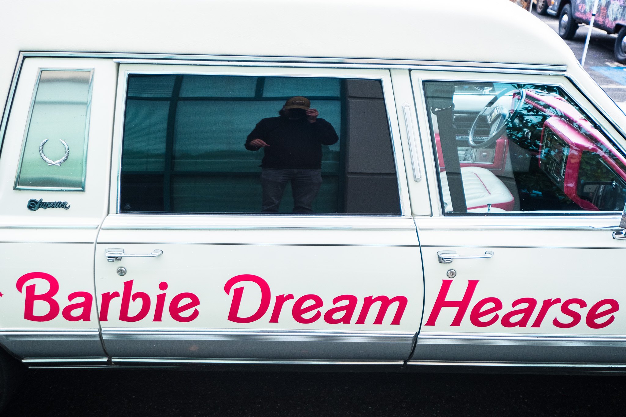 Selfie with Barbie Dream Hearse