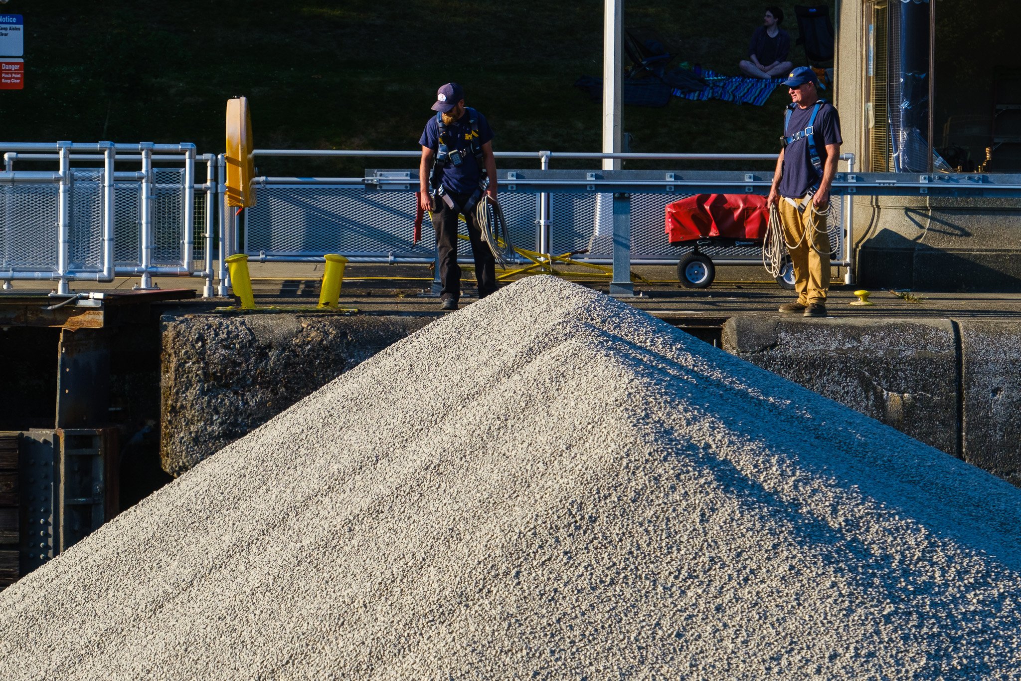 Two Men and Gravel