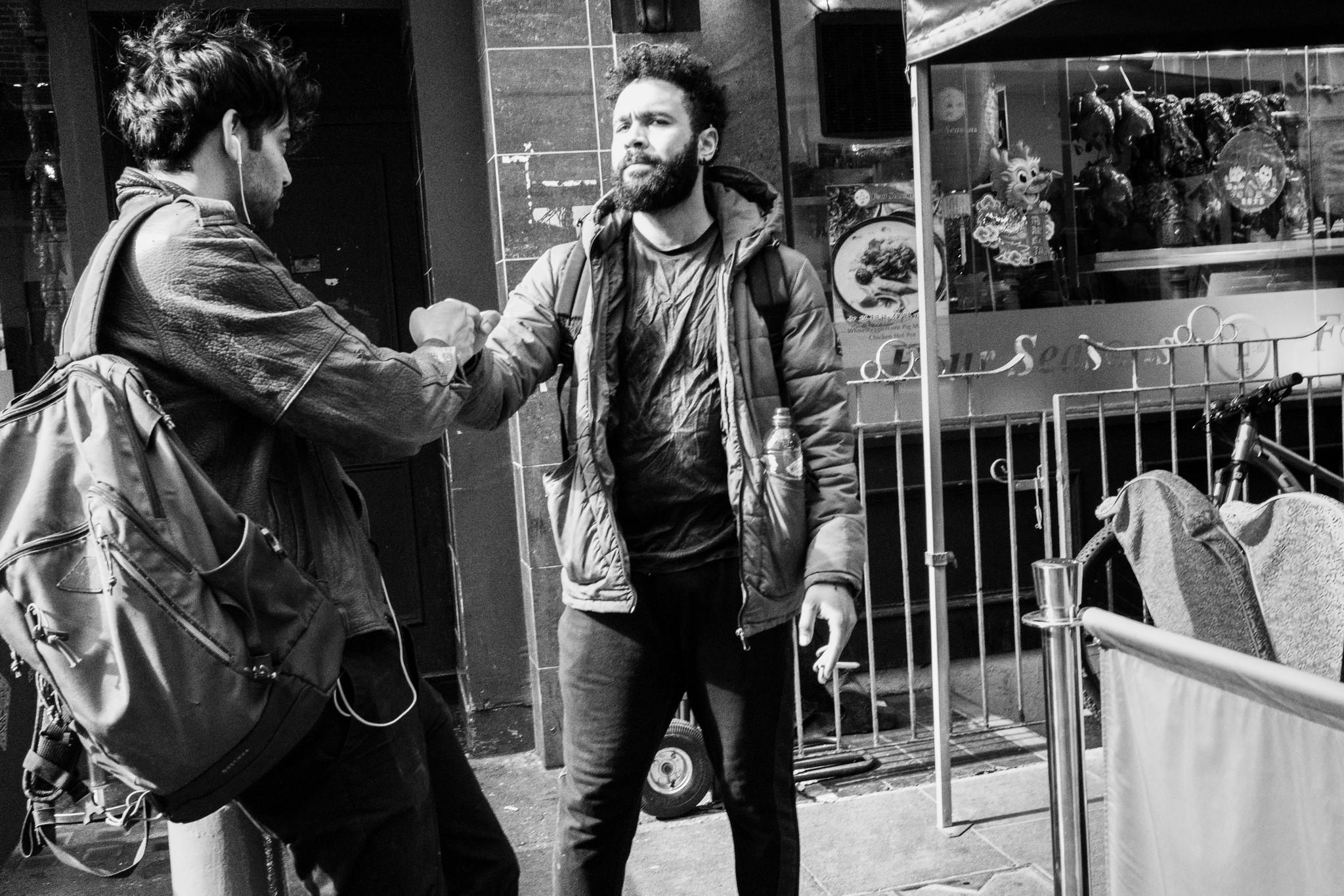 Street Scene in Black and White