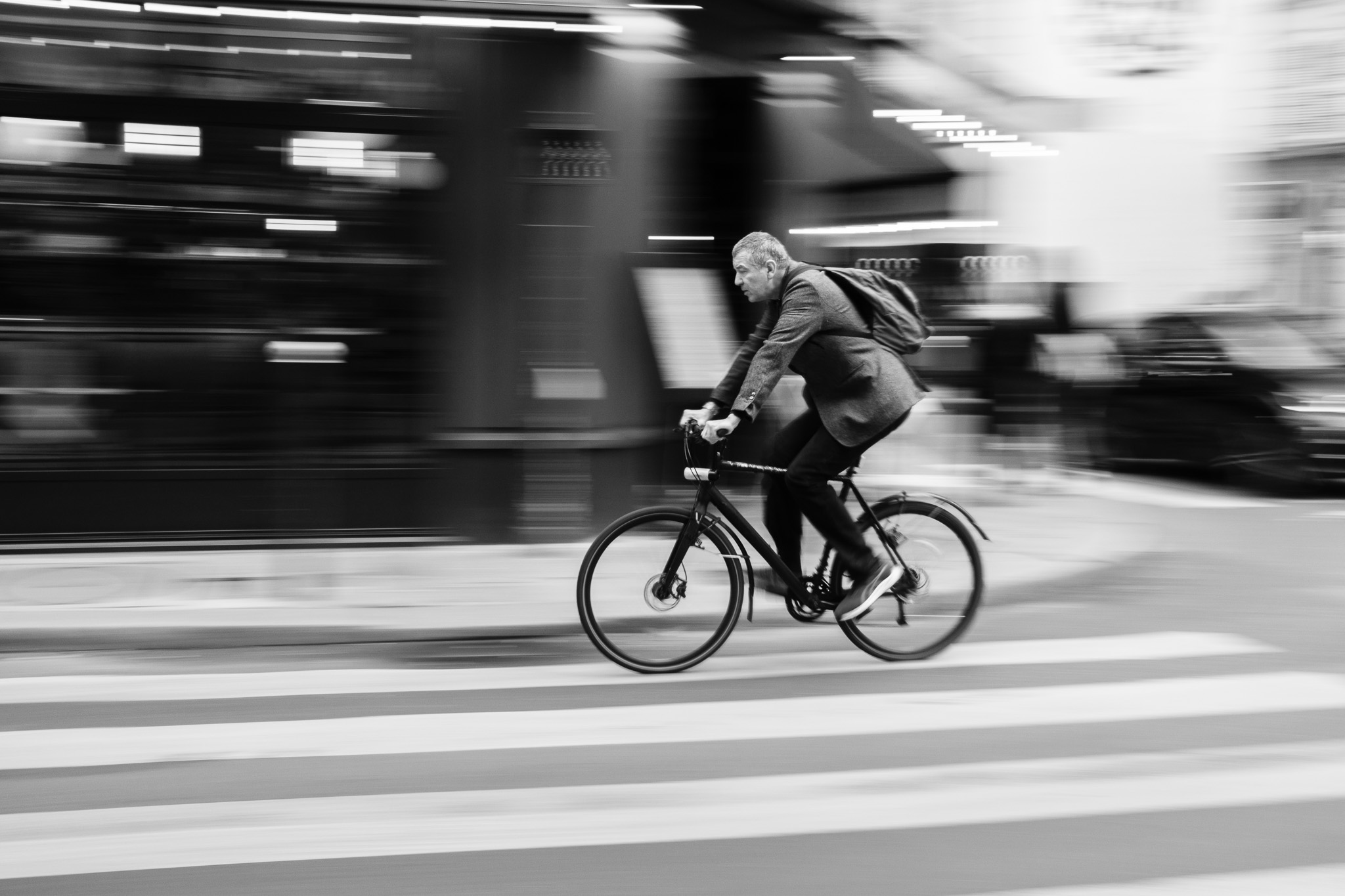 Gray Rider on the Road