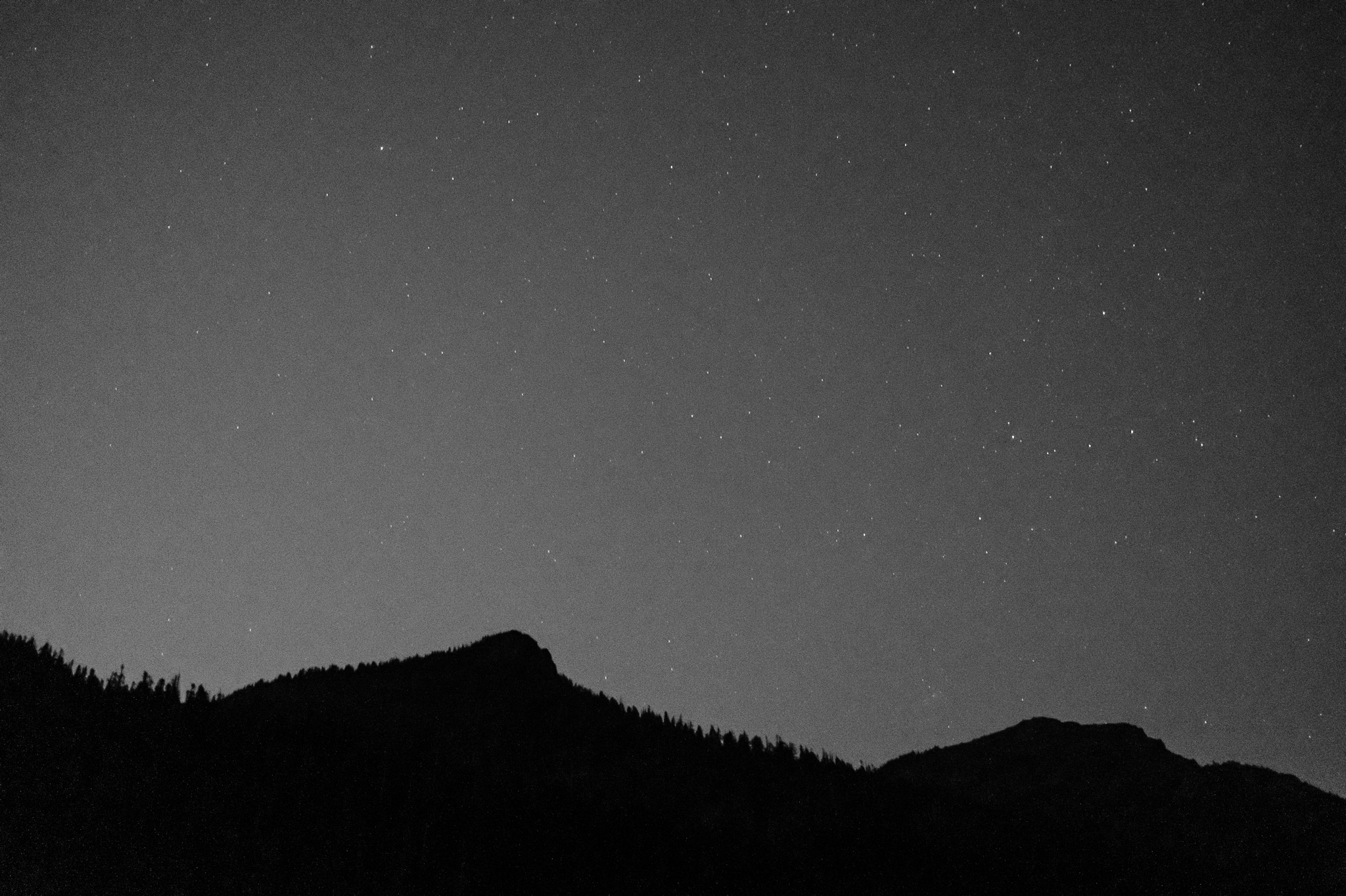 Mountain Range at Sunset