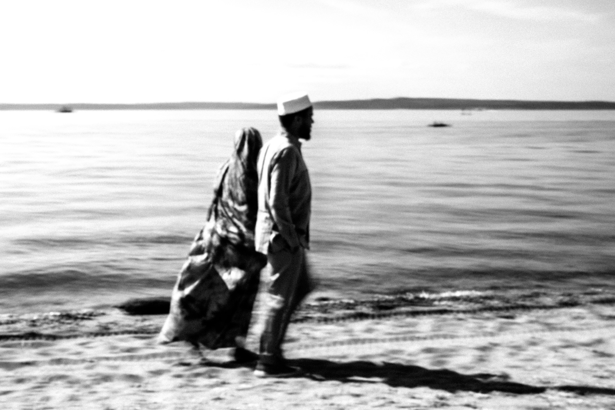 Cozy Beachside Couple's Stroll