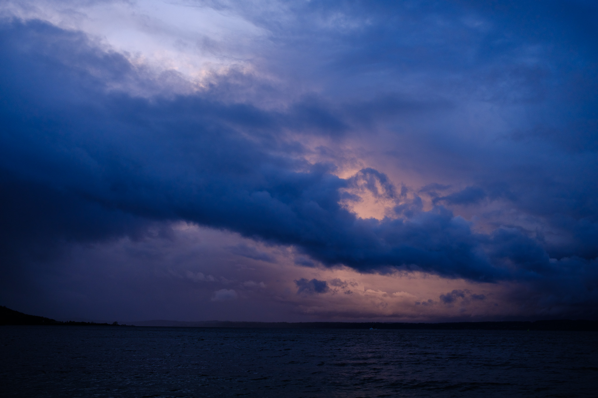 Stormy Ocean at Sunset