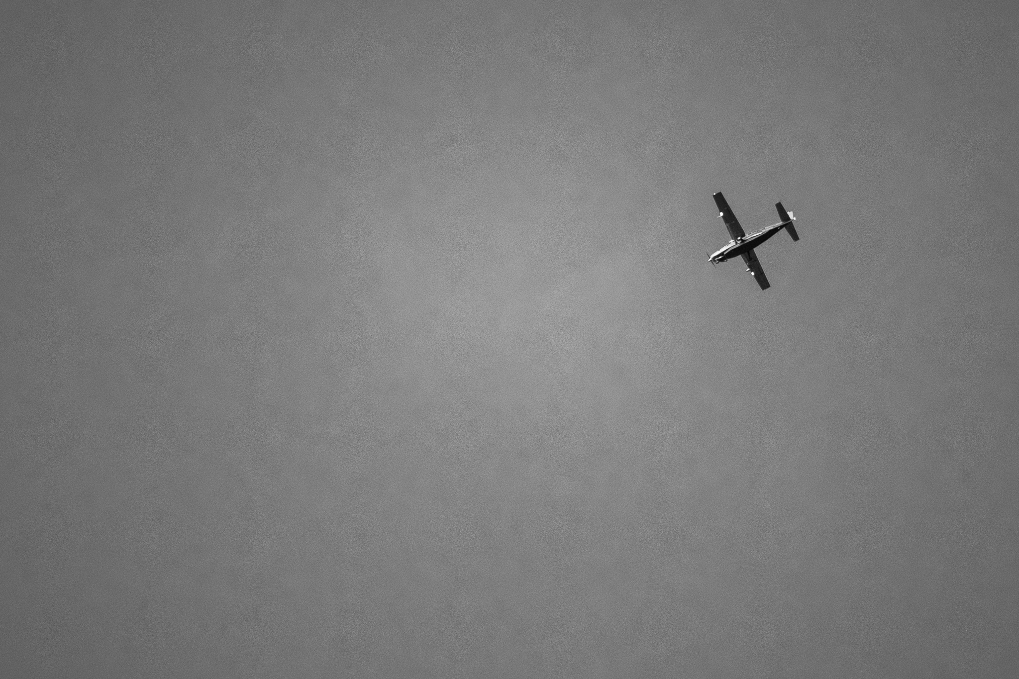 Plane in Dramatic Sky Light