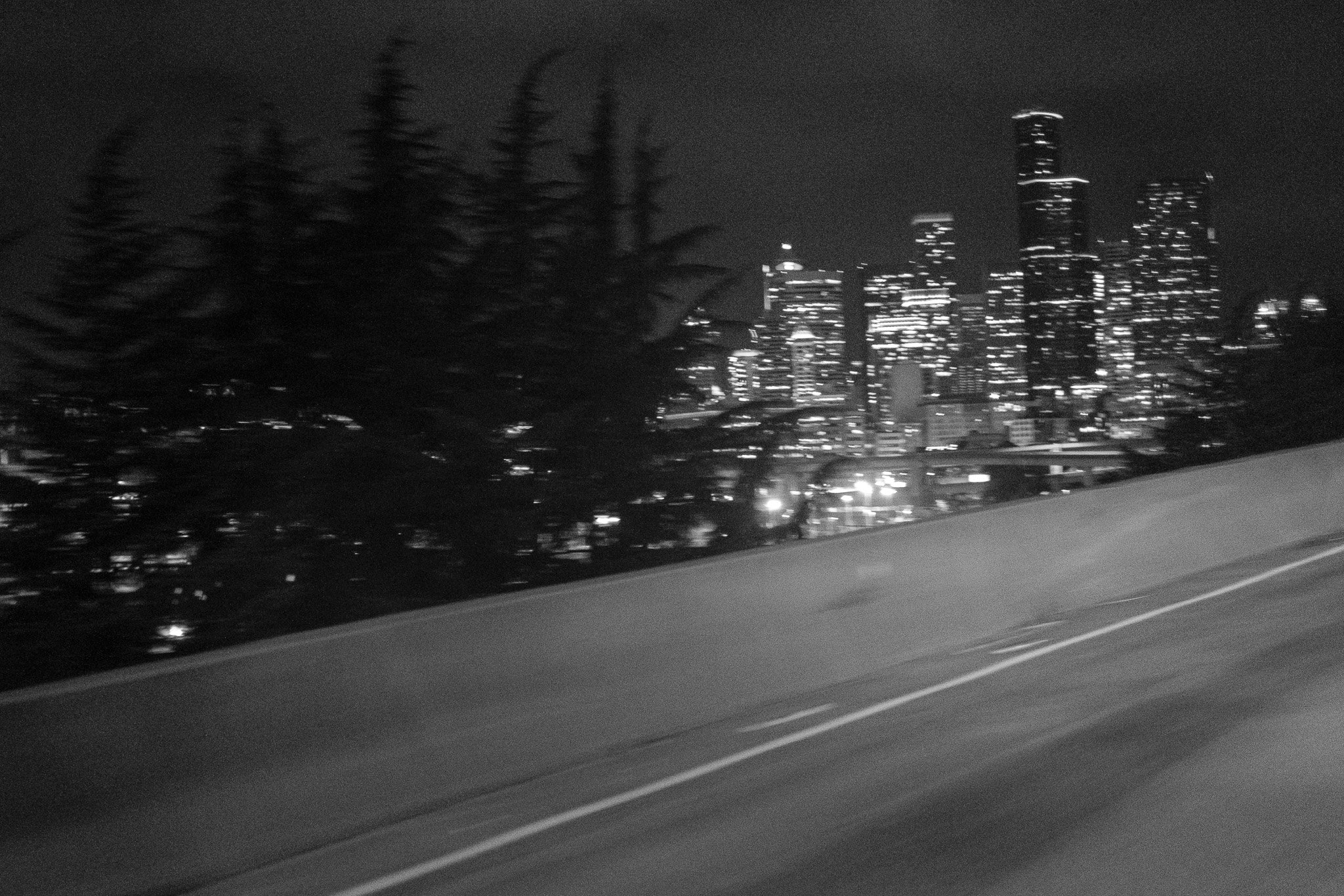 Cityscape at Night's Edge