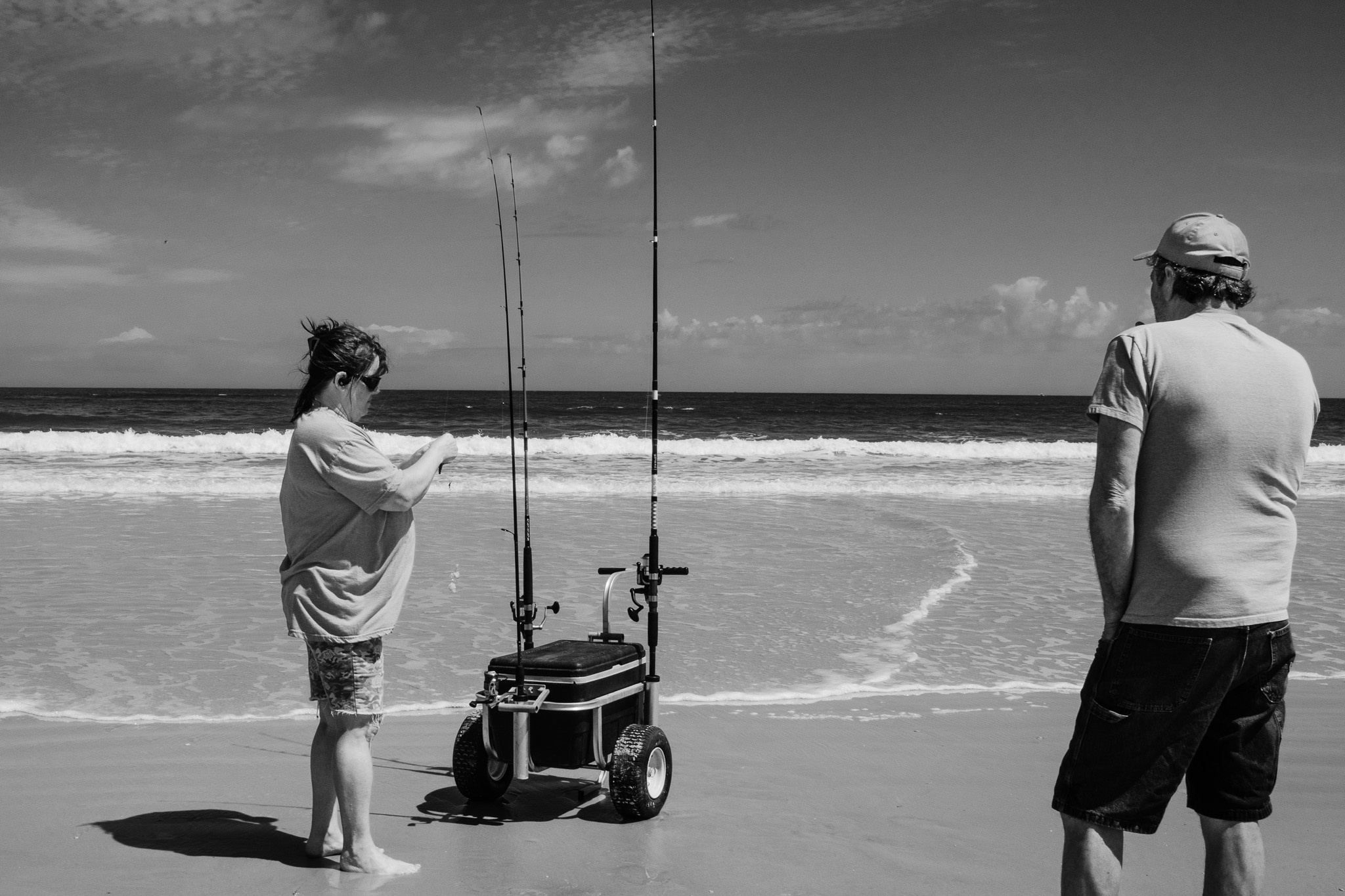 Fishing Day by the Sea