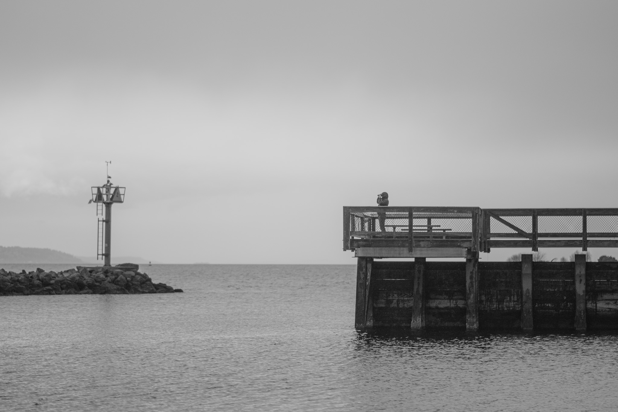 Man on a Lonely Pier