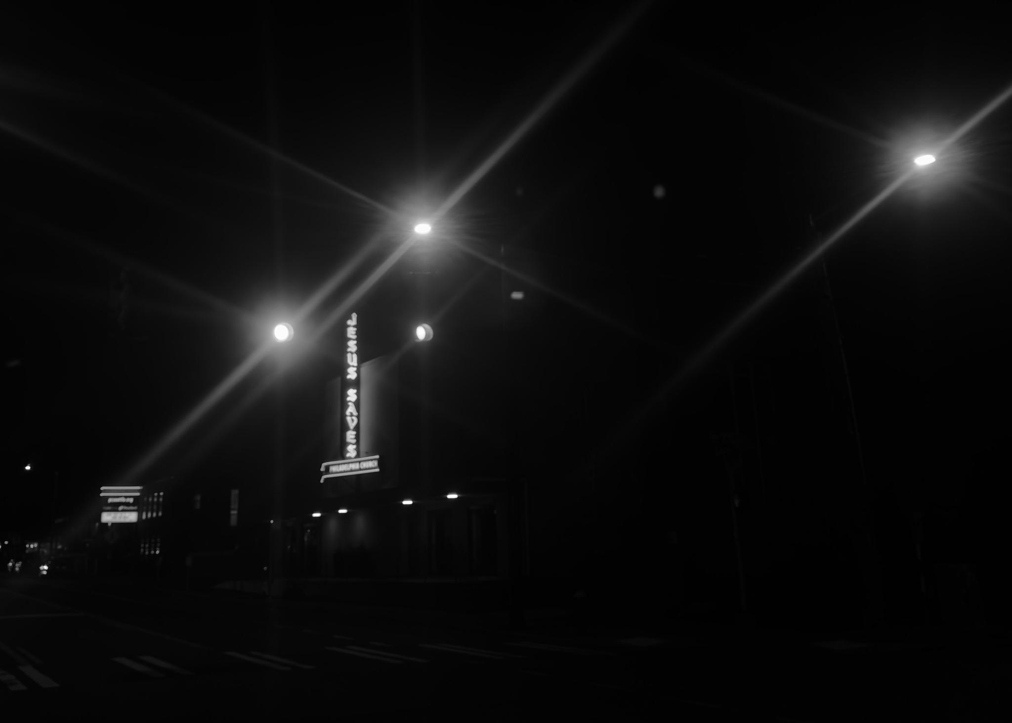 City Nighttime Urban Oasis