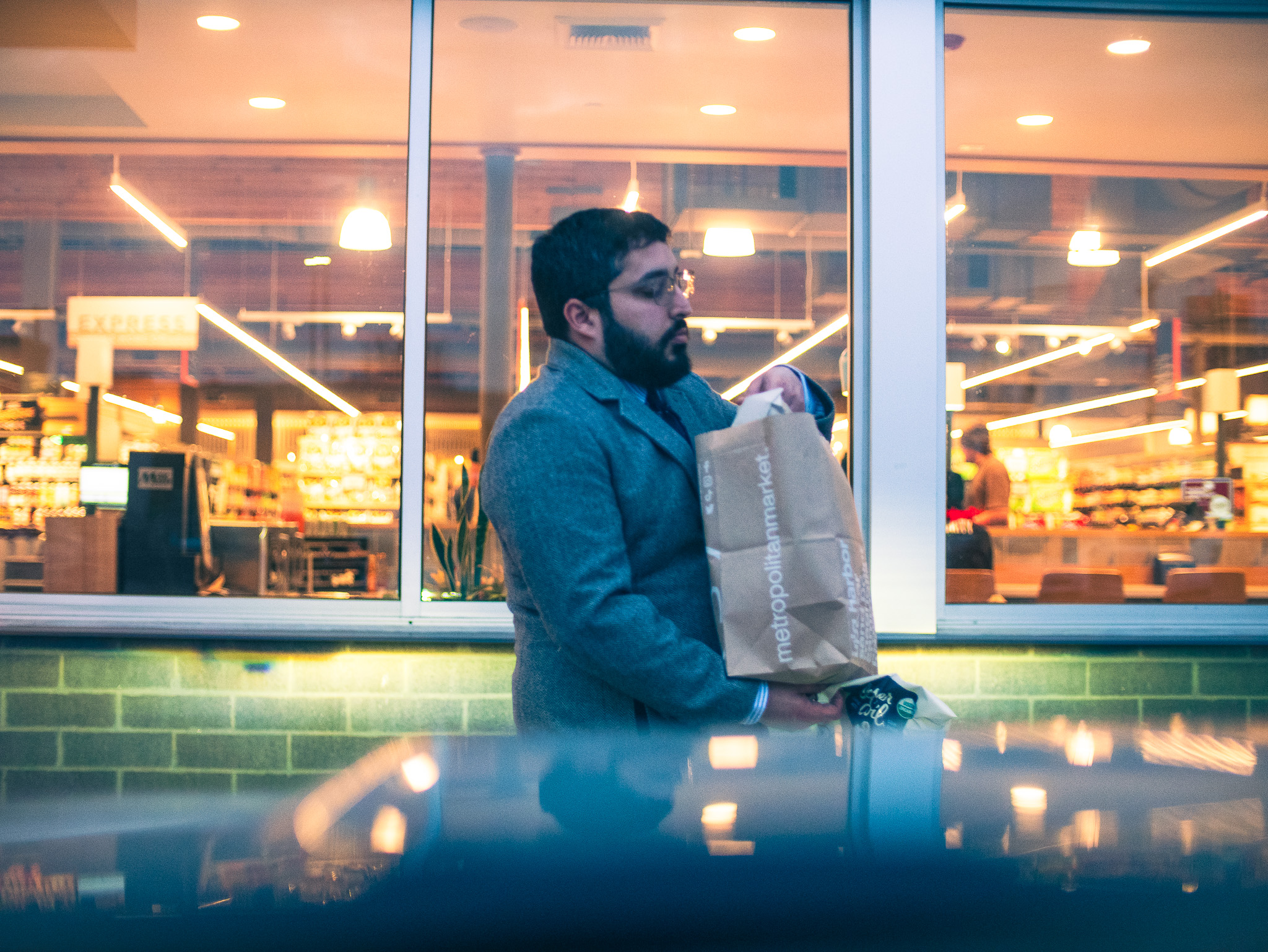 Man in Metropolitan Market