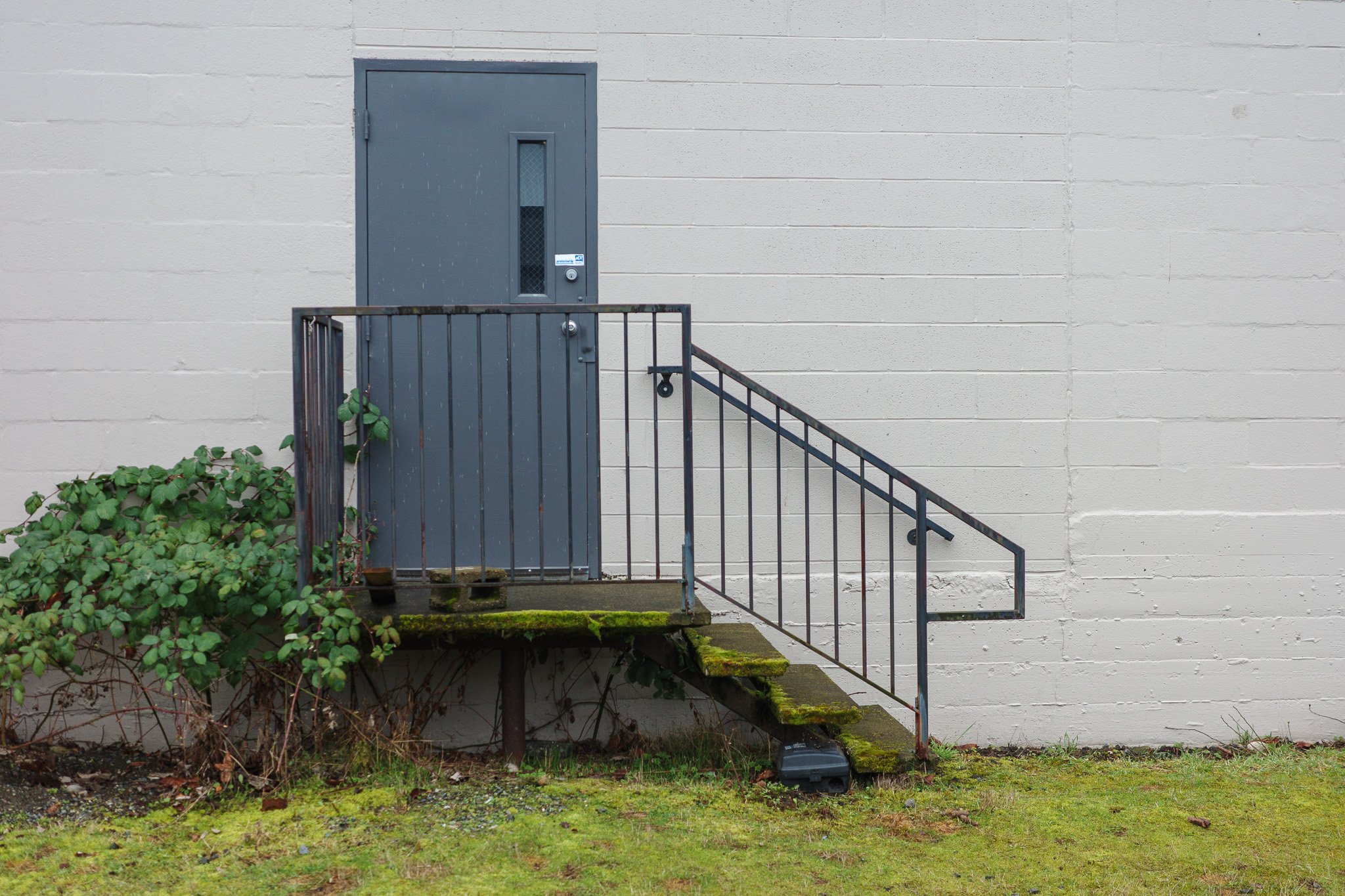 Metal Door and Railing Structure