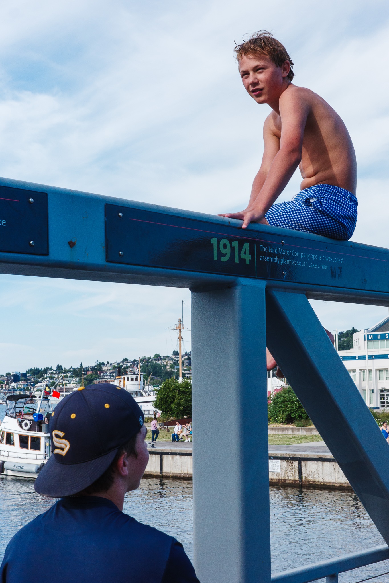 Boys at the Waterfront