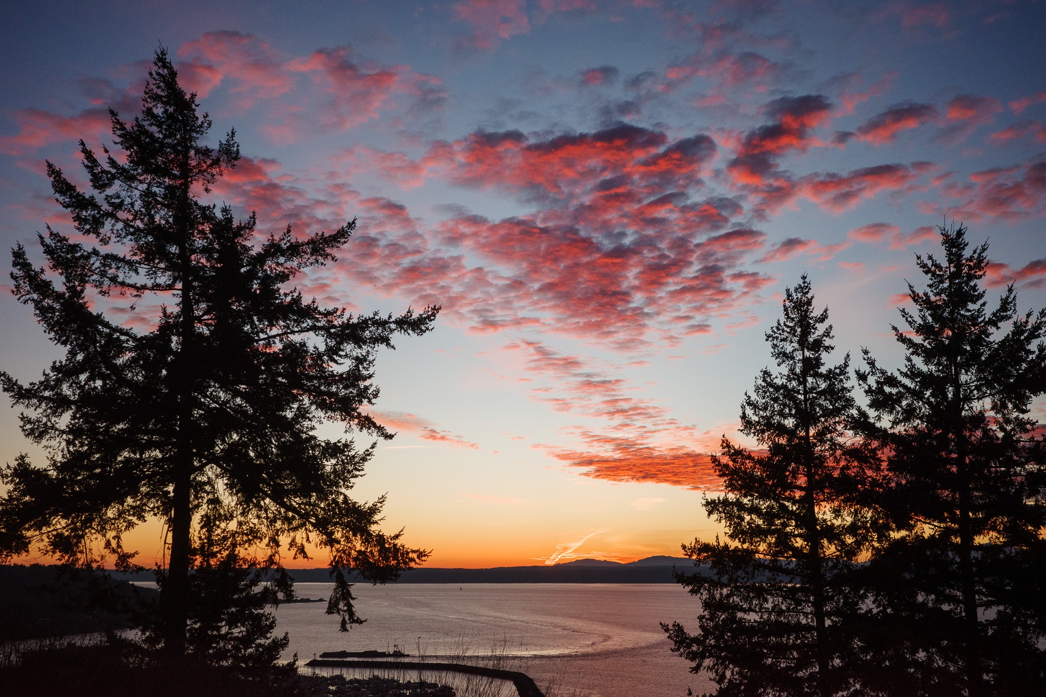 Tranquil Sunset Reflection