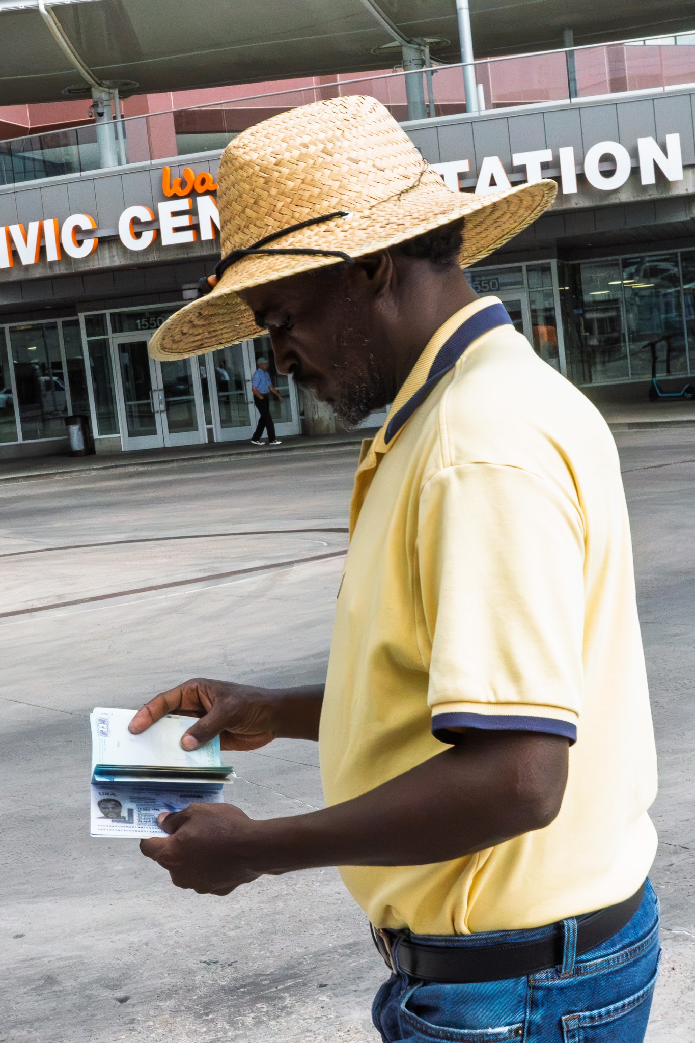 Focused in Front of Civic Center