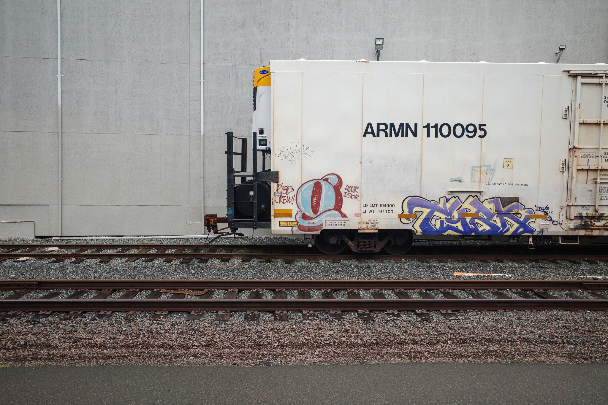 Train Car with Graffiti