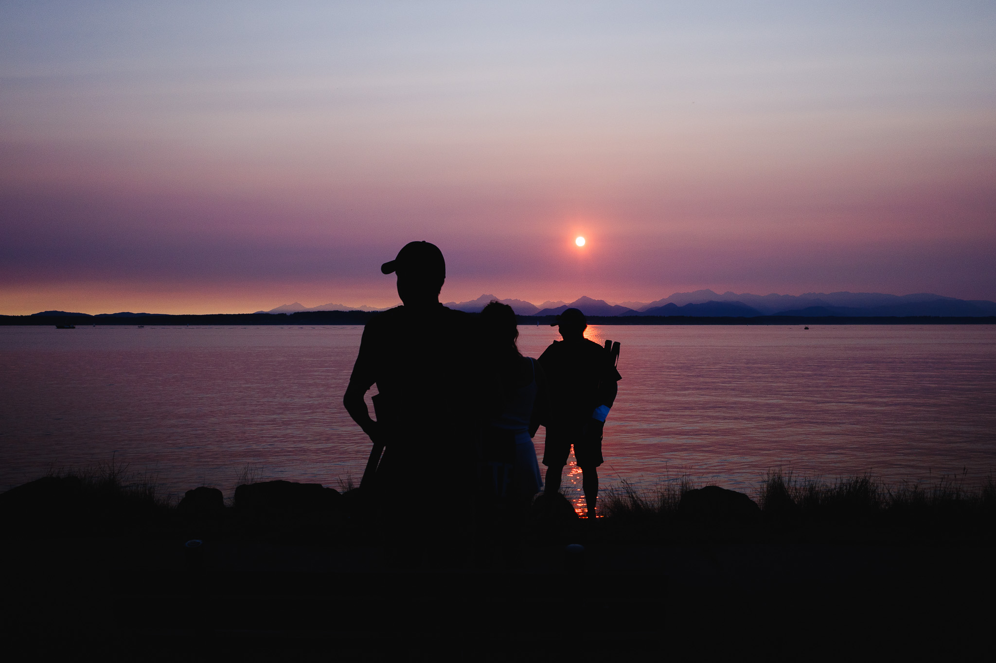 Peaceful Lake Sunset Moment