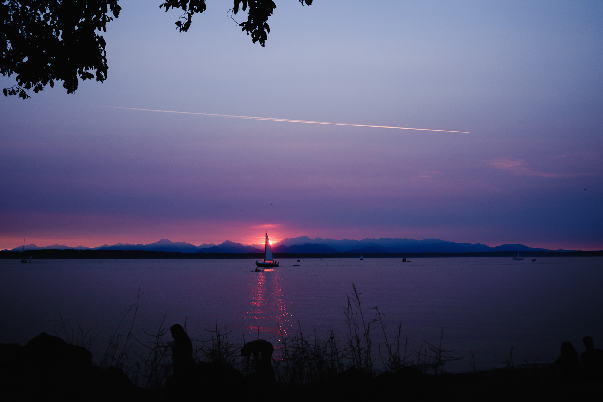 Peaceful Lake Sunset Serenity