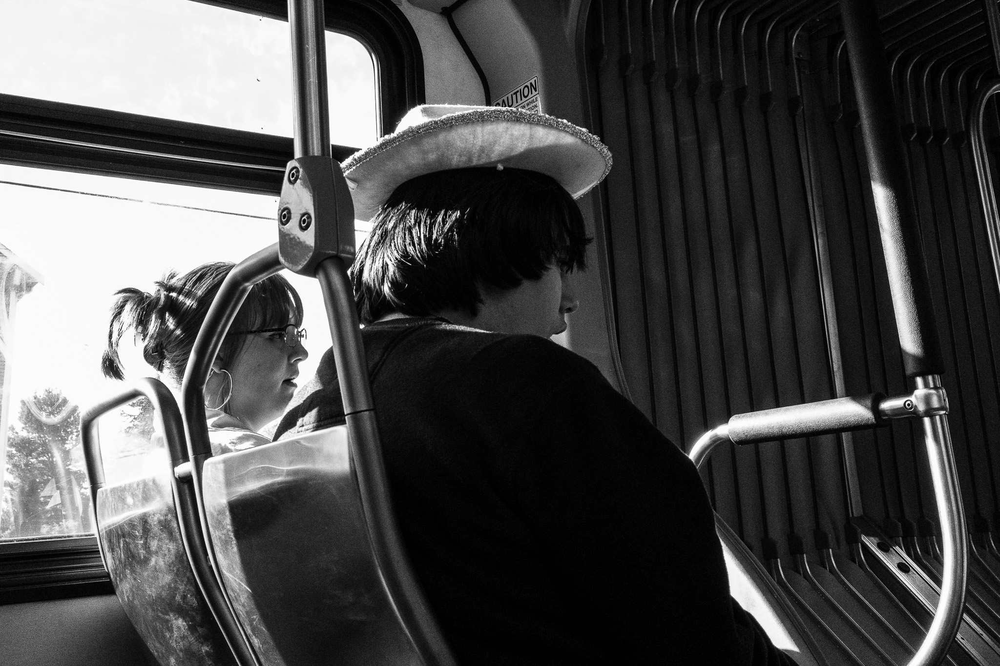 Mirror Image on the Bus
