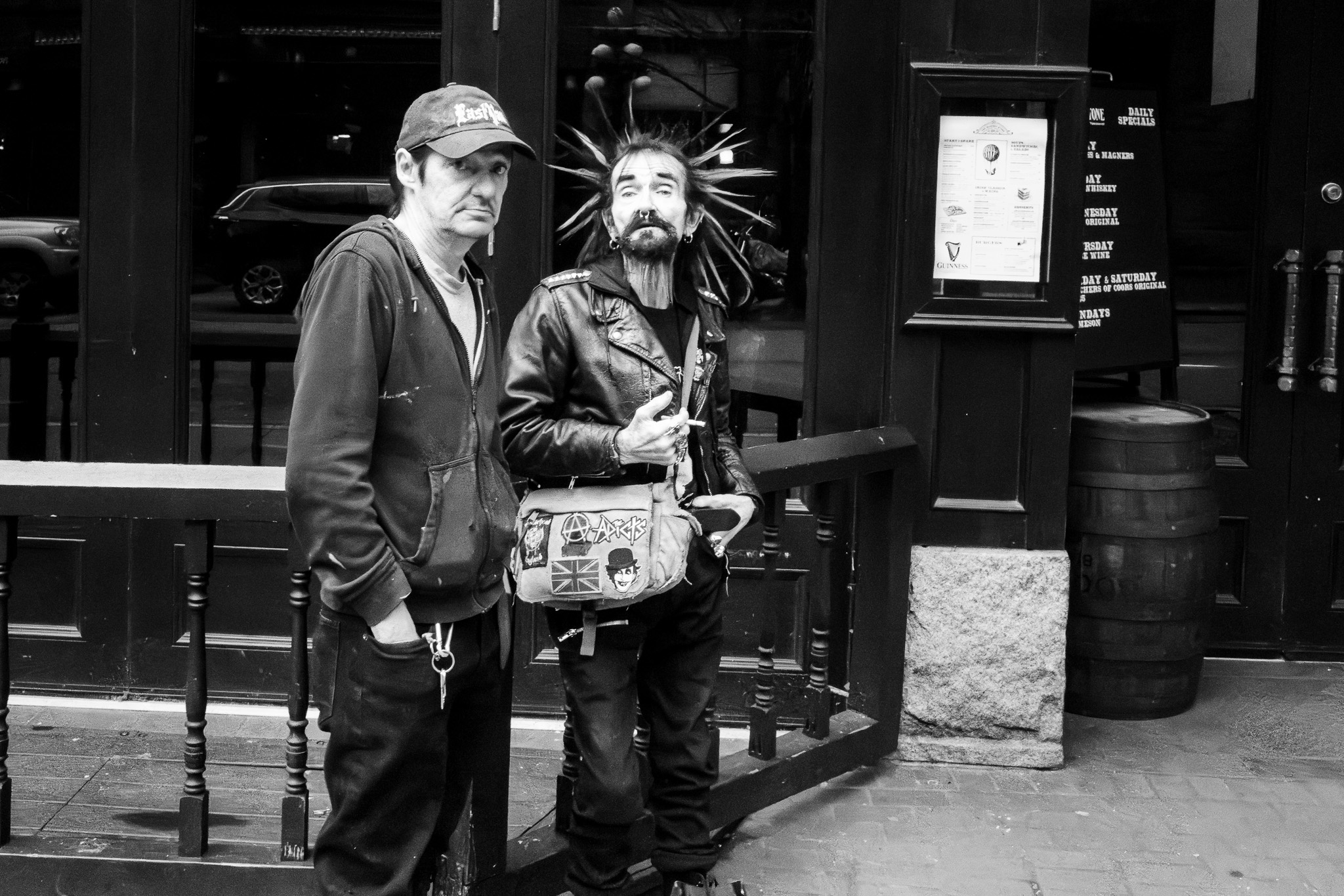 Punk Vibes Outside the Pub