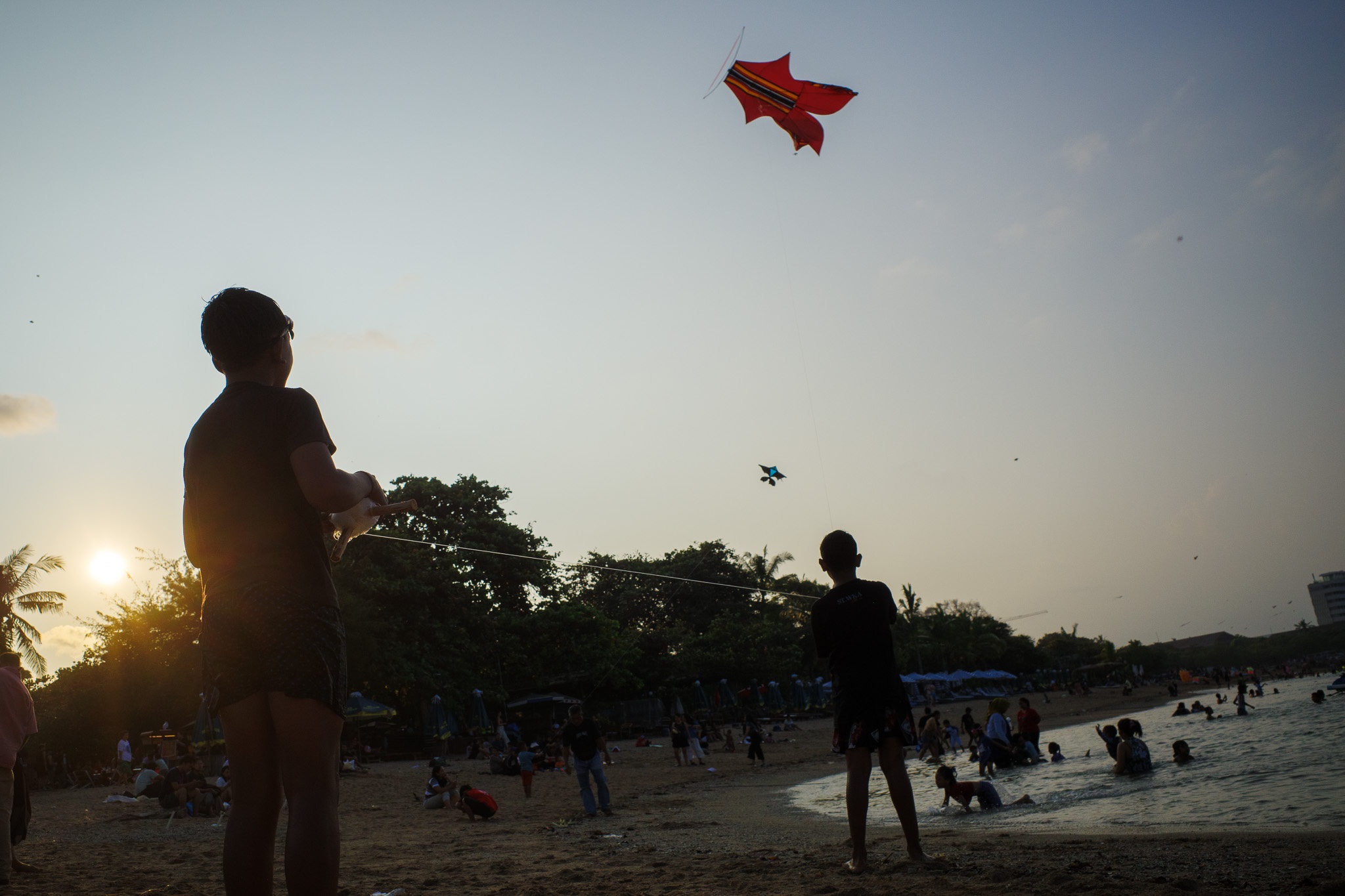 Kites at Sunset Beach