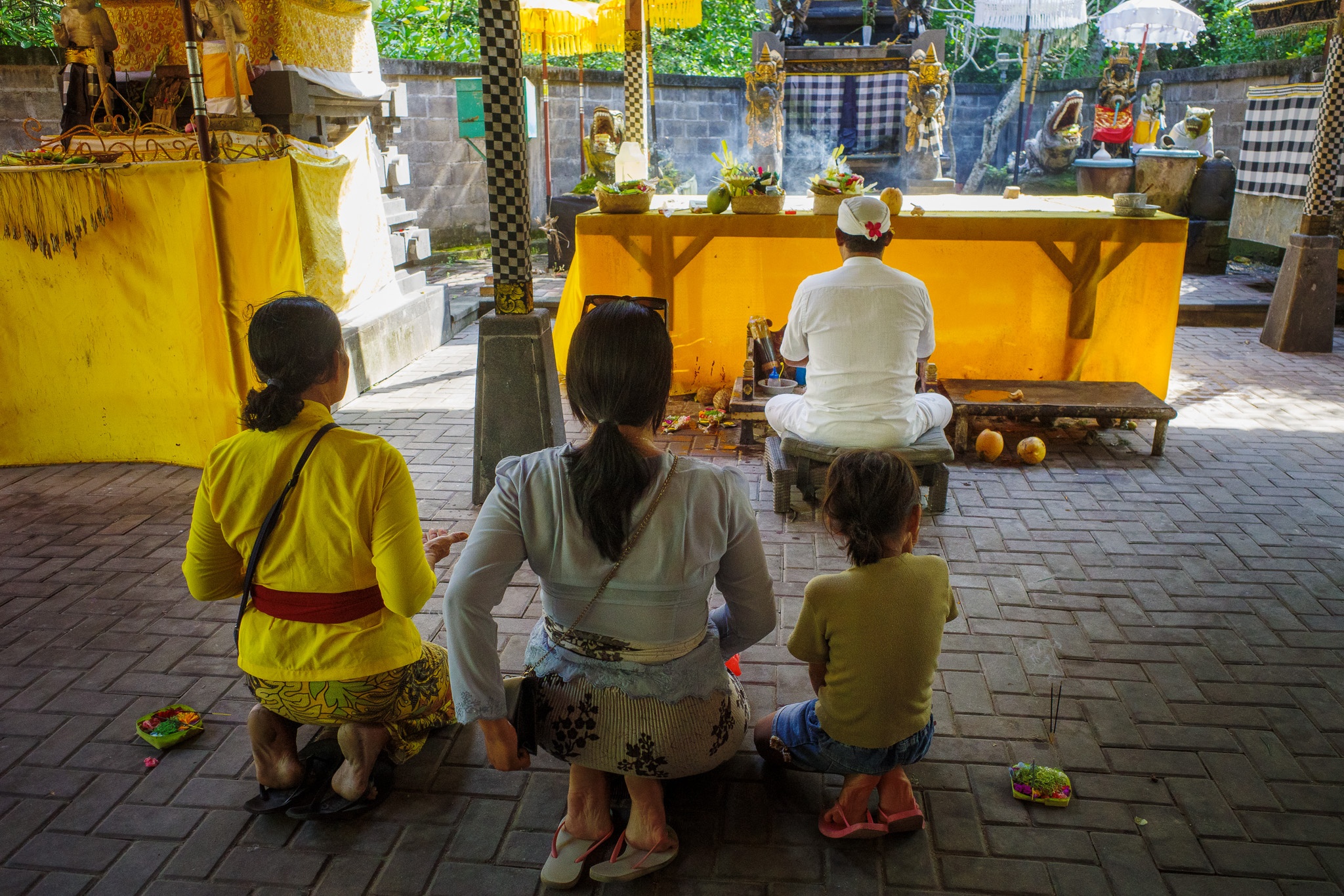 Serenity in Balinese Prayer