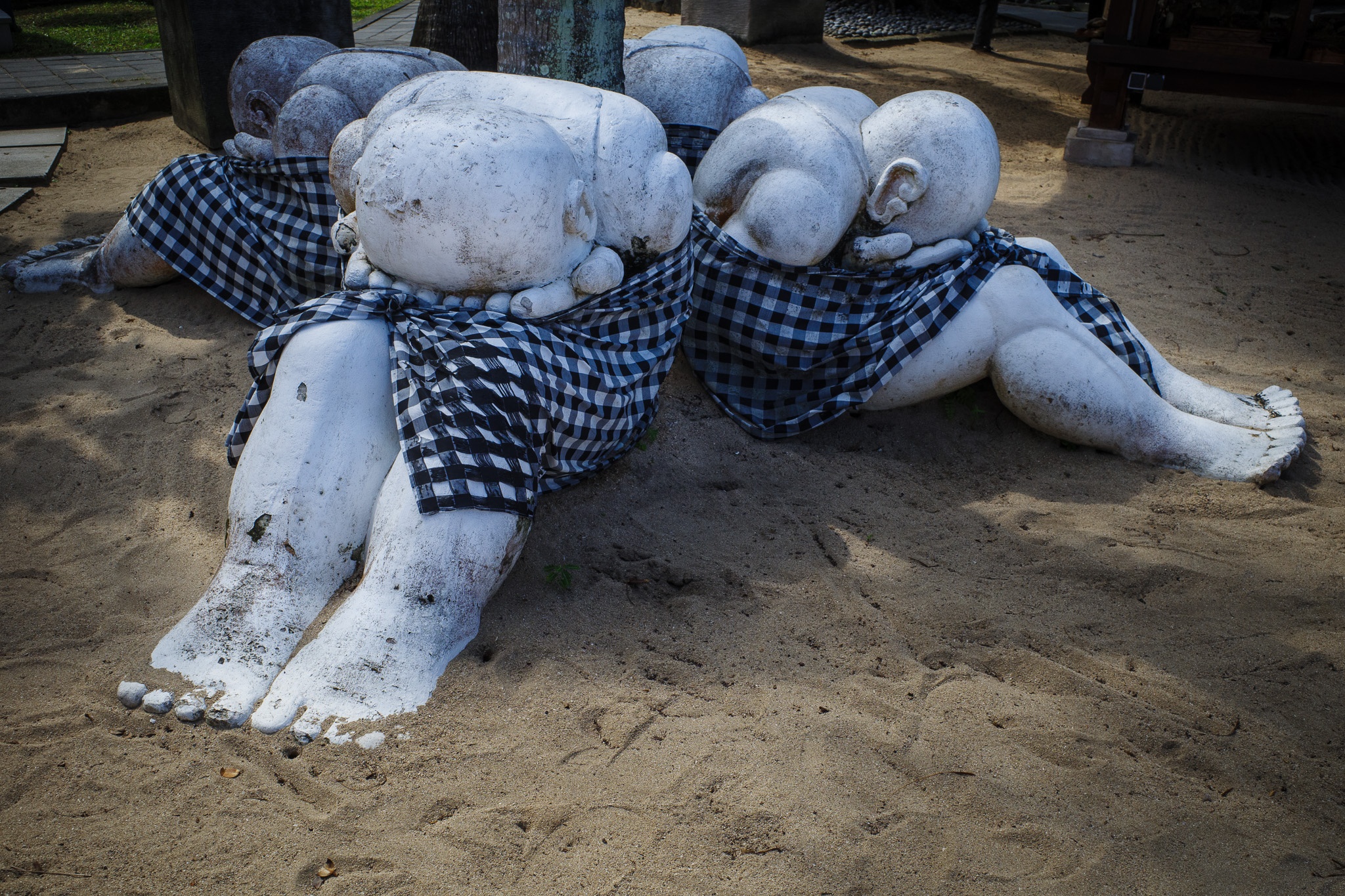 Contemplative Statues in Nature