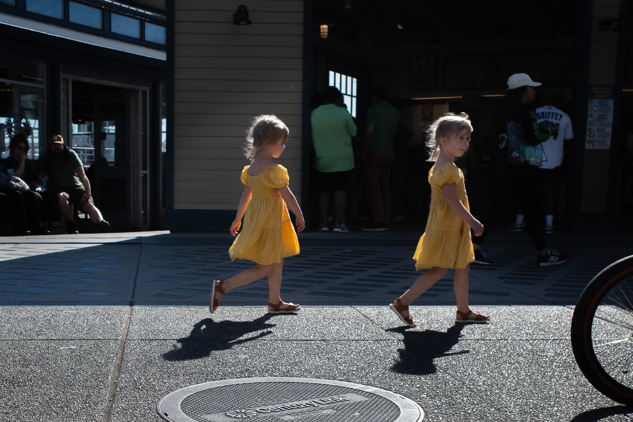 Joyful Stroll in Yellow