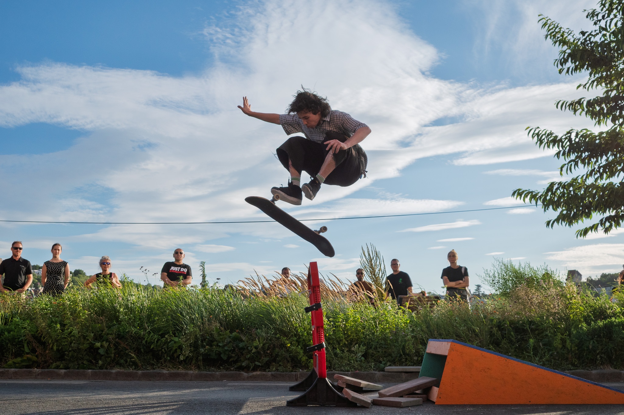 Mid-Air Skateboard Trick