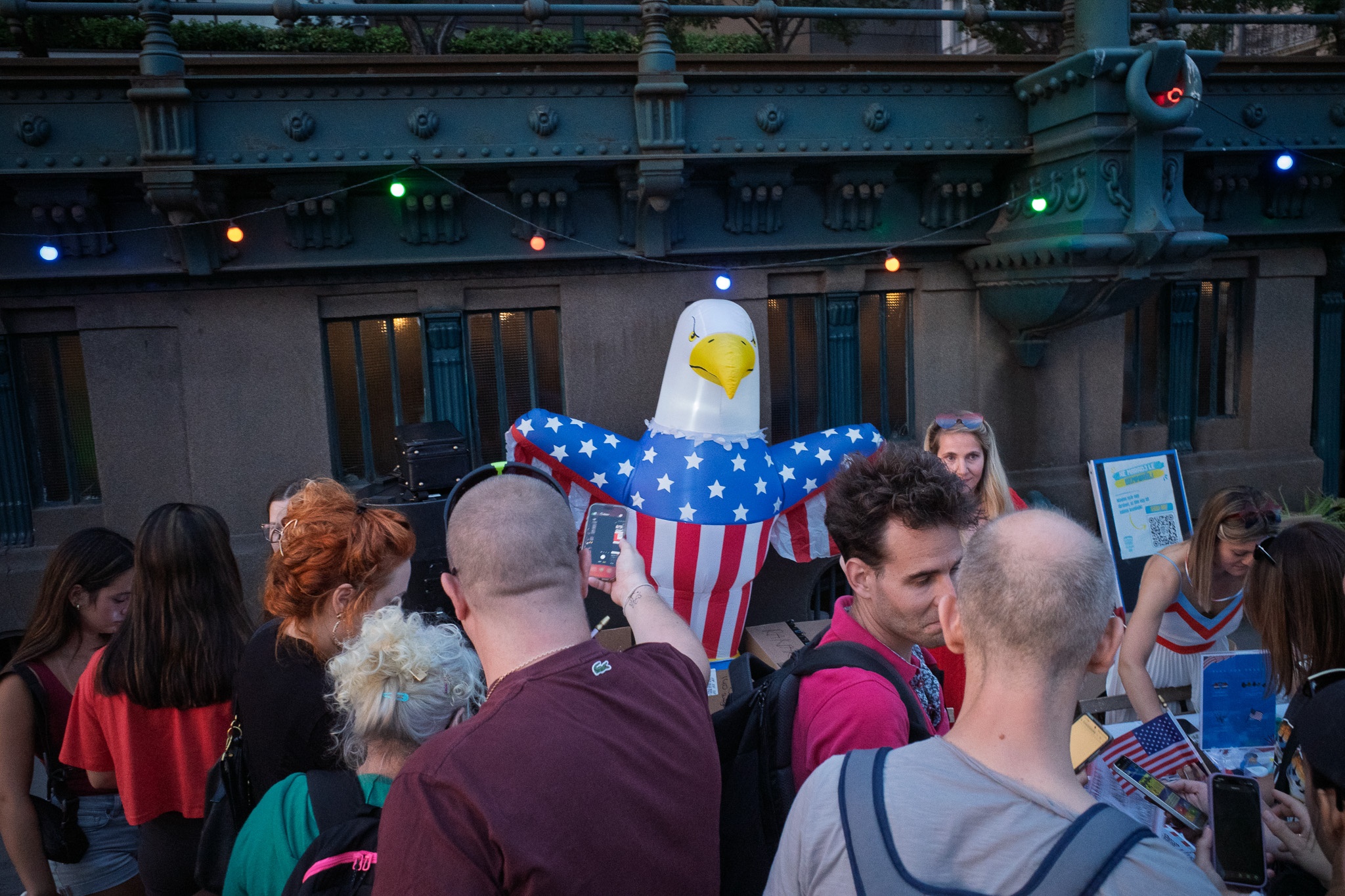Patriotic Festivities Under Lights