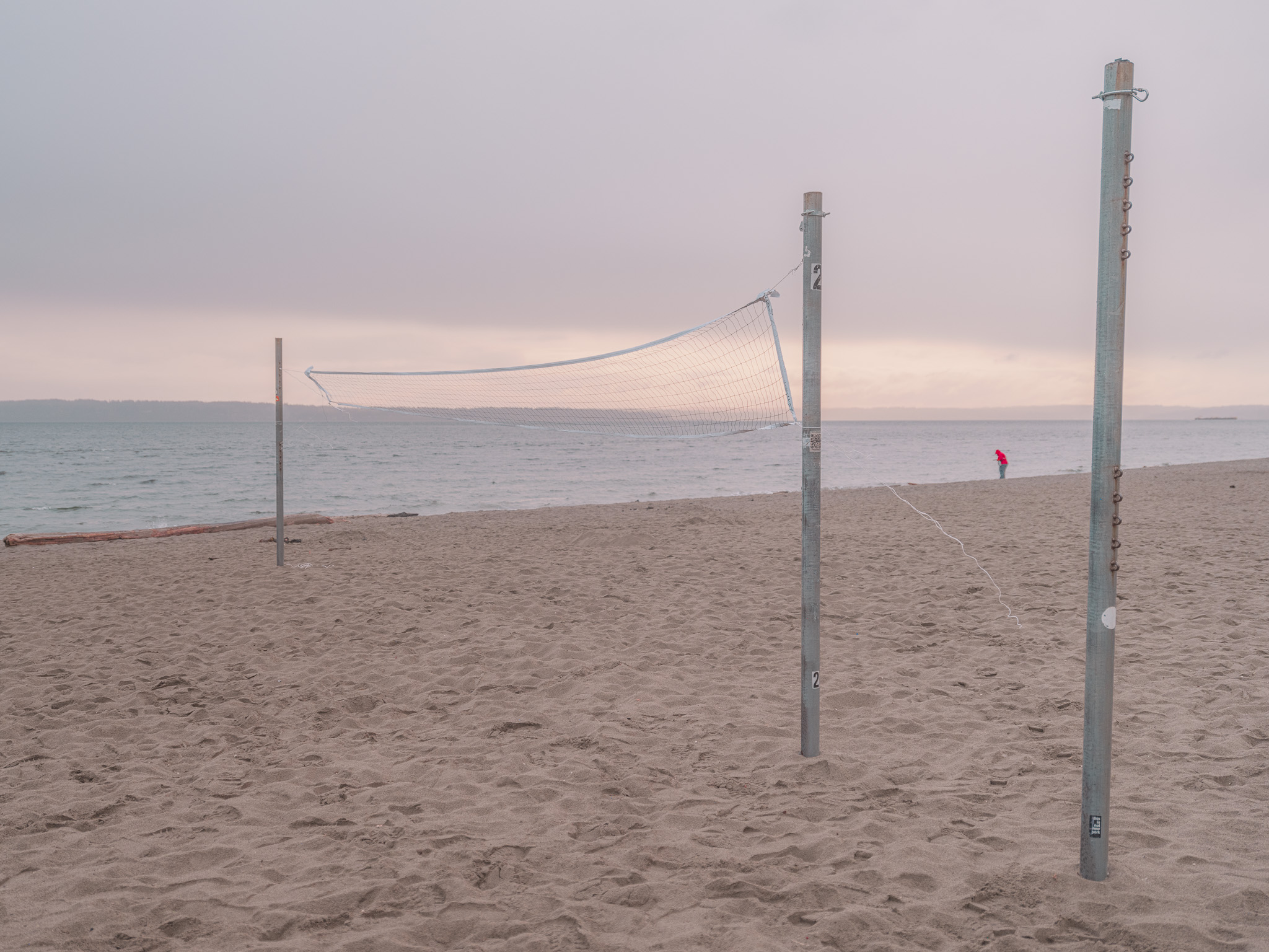 Volleyball Net at Sunset