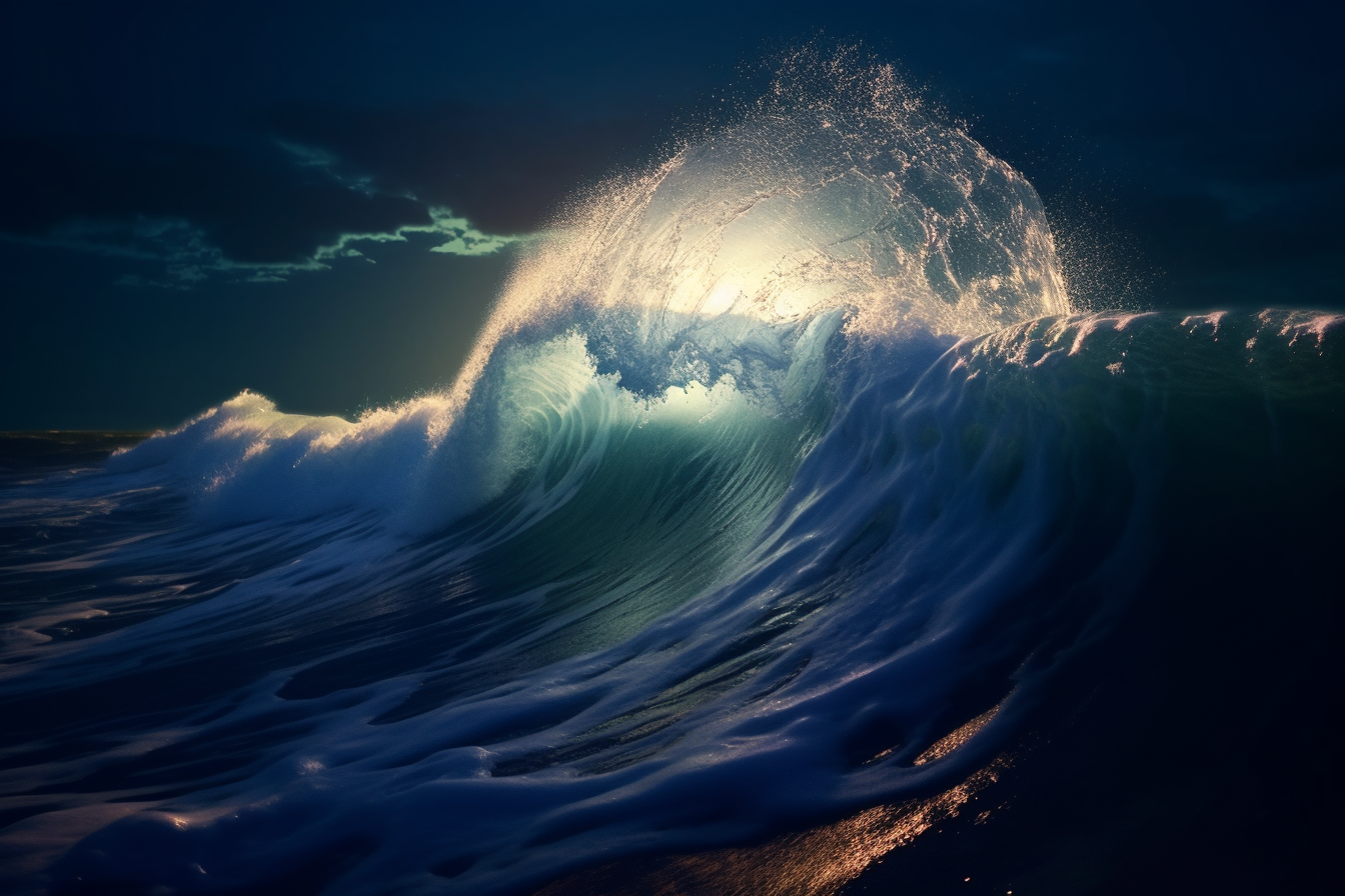 Ocean Wave in Motion